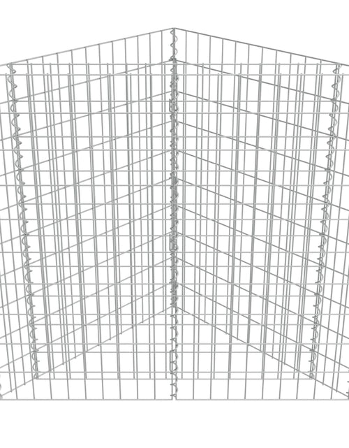Загрузите изображение в средство просмотра галереи, Strat înălțat gabion, 75x75x50 cm, oțel galvanizat Lando - Lando
