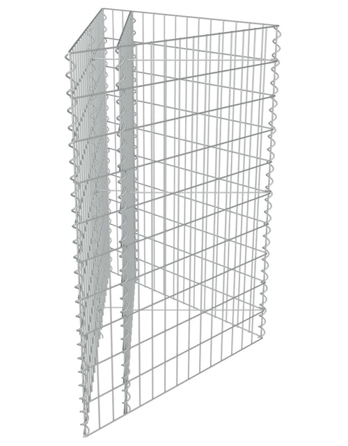 Загрузите изображение в средство просмотра галереи, Strat înălțat gabion, 75x75x50 cm, oțel galvanizat Lando - Lando
