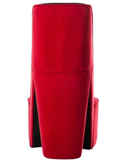 Încărcați imaginea în vizualizatorul Galerie, Scaun în formă de pantof cu toc, roșu, catifea - Lando
