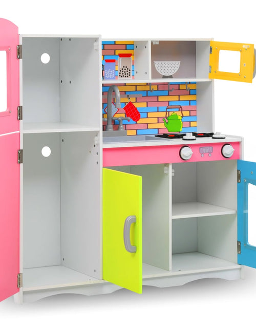 Încărcați imaginea în vizualizatorul Galerie, Bucătărie de jucărie pentru copii, multicolor, 80x30x85 cm, MDF Lando - Lando
