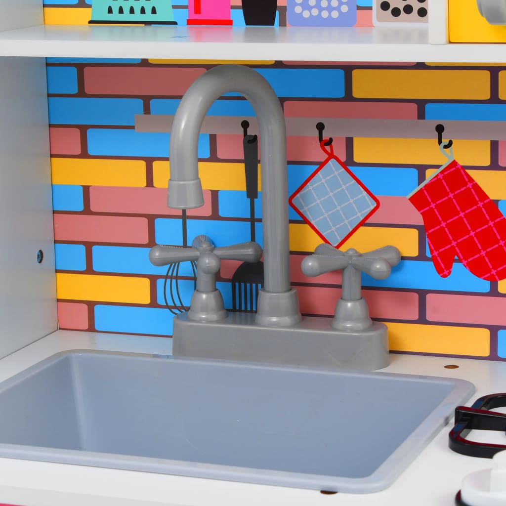 Bucătărie de jucărie pentru copii, multicolor, 80x30x85 cm, MDF Lando - Lando