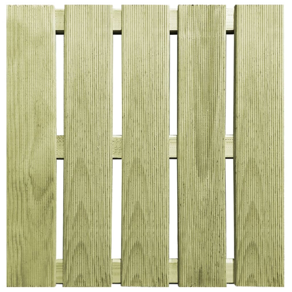 Plăci de pardoseală, 18 buc., verde, 50 x 50 cm, lemn - Lando
