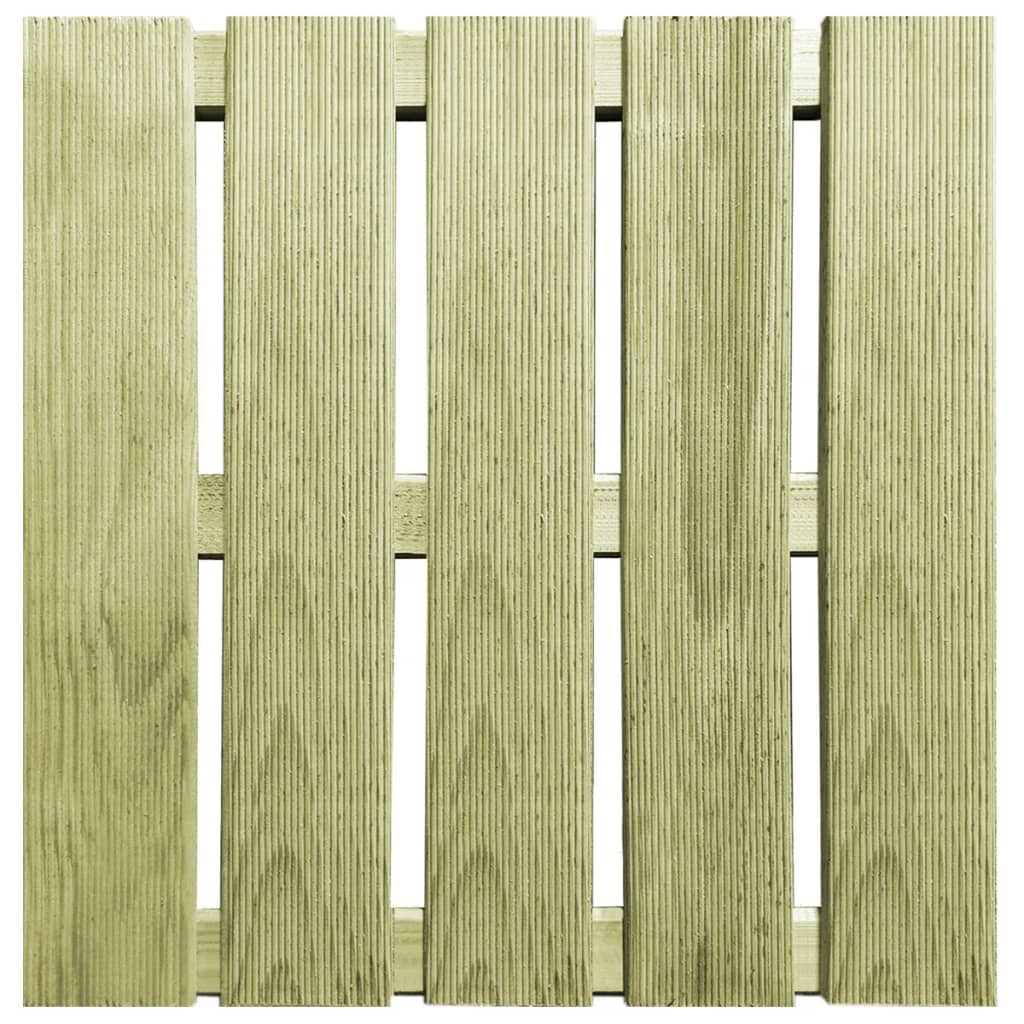 Plăci de pardoseală, 24 buc., verde, 50 x 50 cm, lemn - Lando