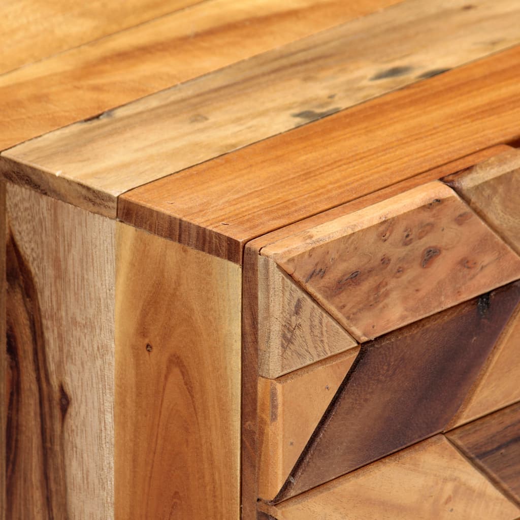 Noptieră, 40 x 30 x 50 cm, lemn masiv reciclat - Lando