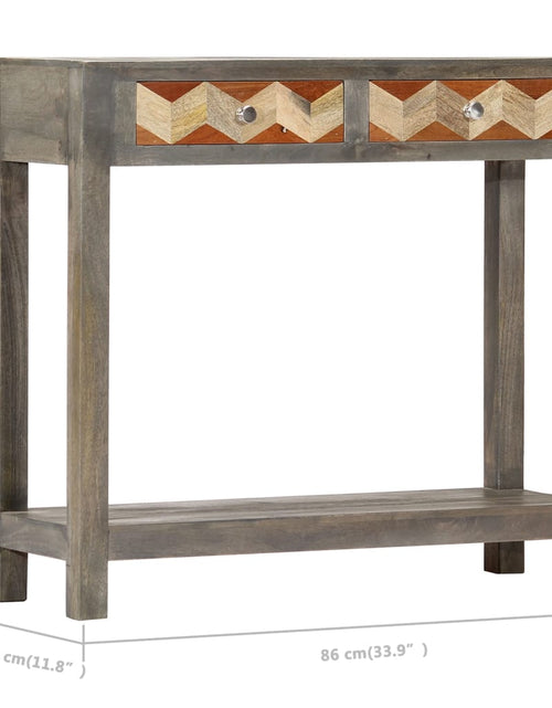 Загрузите изображение в средство просмотра галереи, Masă consolă, gri, 86 x 30 x 76 cm, lemn masiv de mango Lando - Lando
