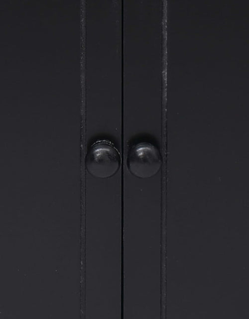 Загрузите изображение в средство просмотра галереи, Dulap lateral, negru, 60 x 30 x 75 cm, lemn de paulownia Lando - Lando
