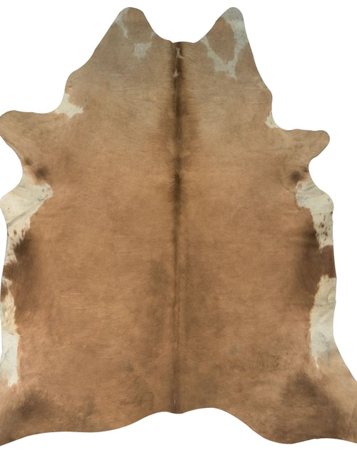 Загрузите изображение в средство просмотра галереи, Covor din piele de vită, maro și alb, 150 x 170 cm Lando - Lando
