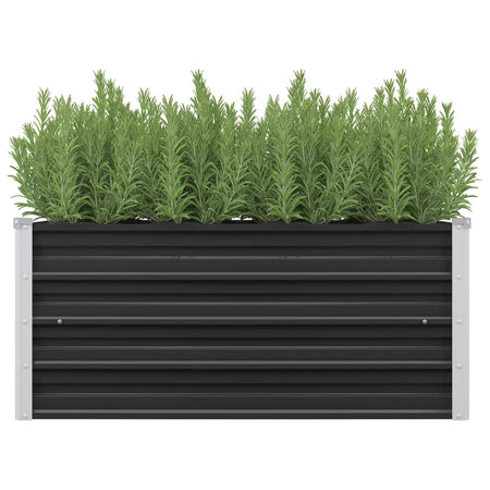 Strat înălțat de grădină antracit 100x40x45 cm oțel galvanizat Lando - Lando