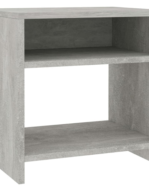Încărcați imaginea în vizualizatorul Galerie, Noptieră, gri beton, 40 x 30 x 40 cm, PAL - Lando
