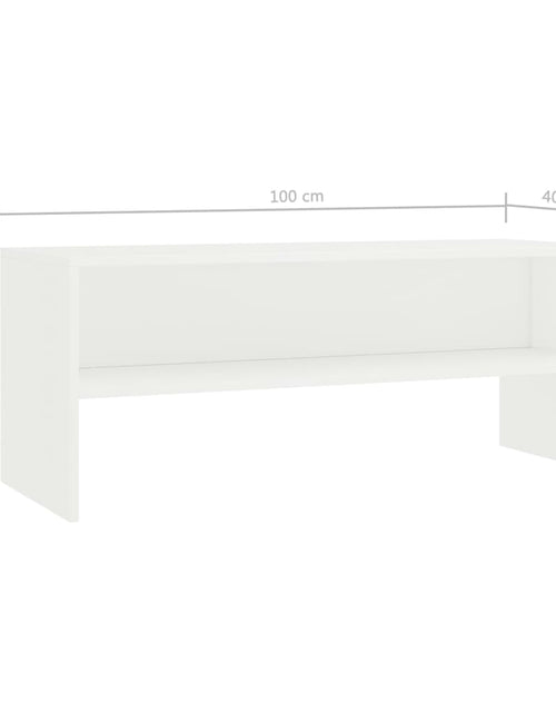 Загрузите изображение в средство просмотра галереи, Comodă TV, alb, 100 x 40 x 40 cm, PAL Lando - Lando
