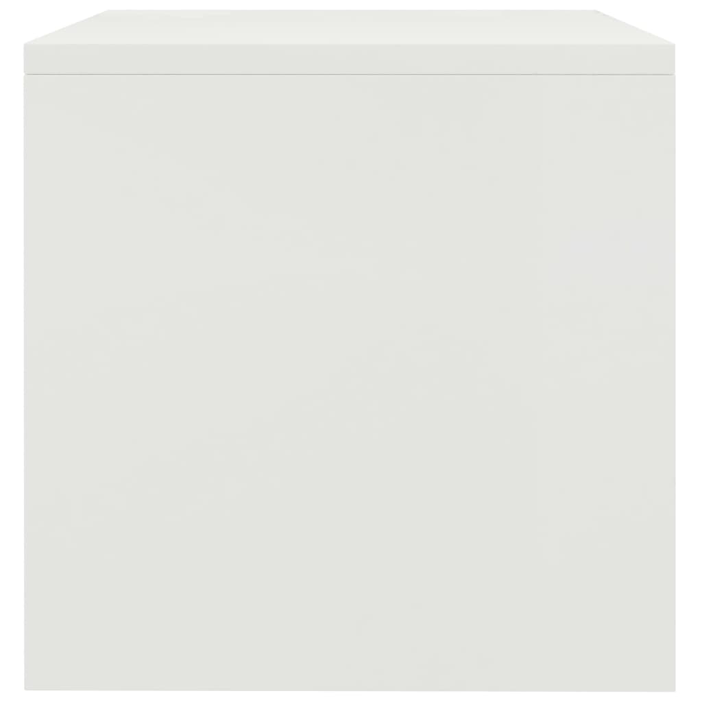 Noptiere, 2 buc., alb, 40 x 30 x 30 cm, PAL - Lando