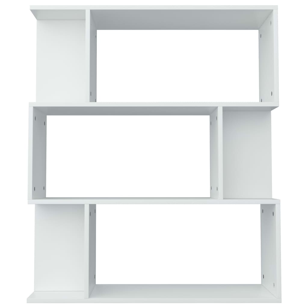 Bibliotecă/Separator cameră, alb, 80x24x96 cm, PAL Lando - Lando