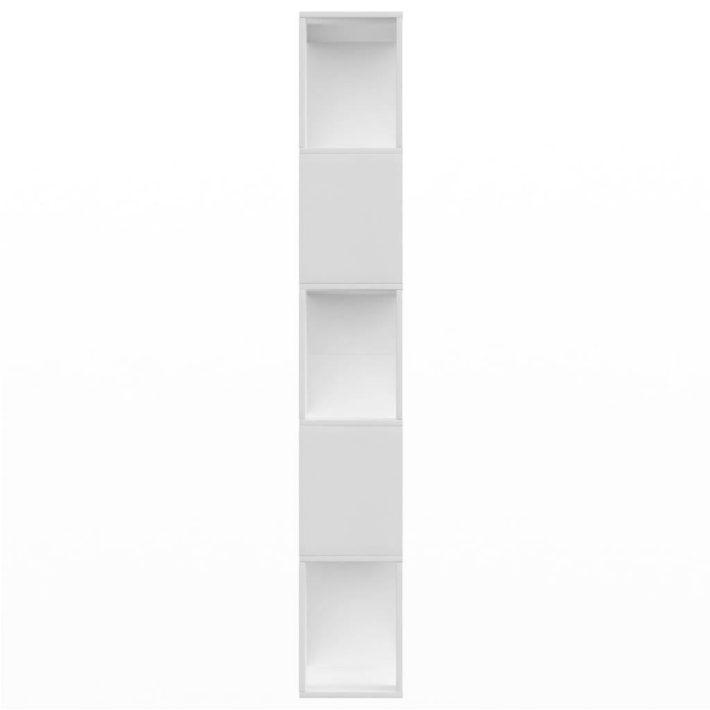 Bibliotecă/Separator cameră, alb, 80x24x159 cm, PAL Lando - Lando