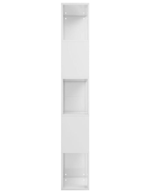 Încărcați imaginea în vizualizatorul Galerie, Bibliotecă/Separator alb extralucios 45x24x159cm lemn prelucrat Lando - Lando
