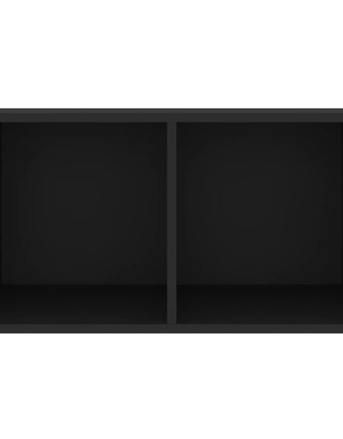 Загрузите изображение в средство просмотра галереи, Cutie de depozitare viniluri, negru, 71x34x36 cm, lemn compozit - Lando
