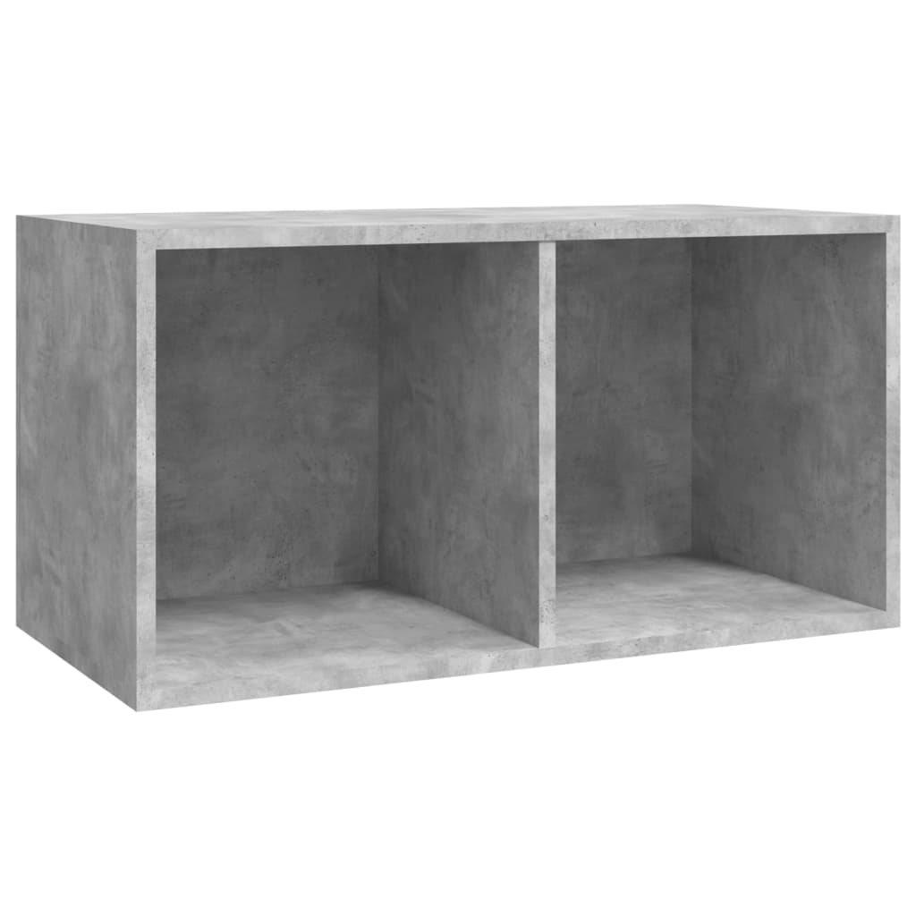 Cutie de depozitare viniluri, gri, 71x34x36 cm, lemn compozit - Lando