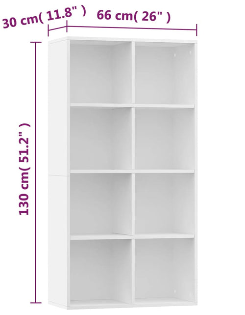 Încărcați imaginea în vizualizatorul Galerie, Bibliotecă/Servantă, alb, 66x30x130 cm, PAL Lando - Lando
