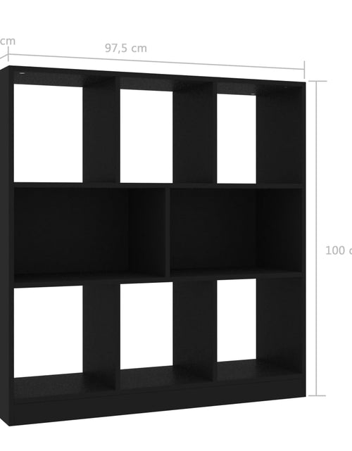 Încărcați imaginea în vizualizatorul Galerie, Bibliotecă, negru, 97,5x29,5x100 cm, PAL Lando - Lando
