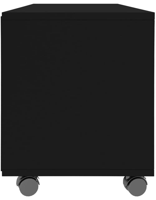 Încărcați imaginea în vizualizatorul Galerie, Comodă TV cu rotile, negru, 90x35x35, PAL Lando - Lando
