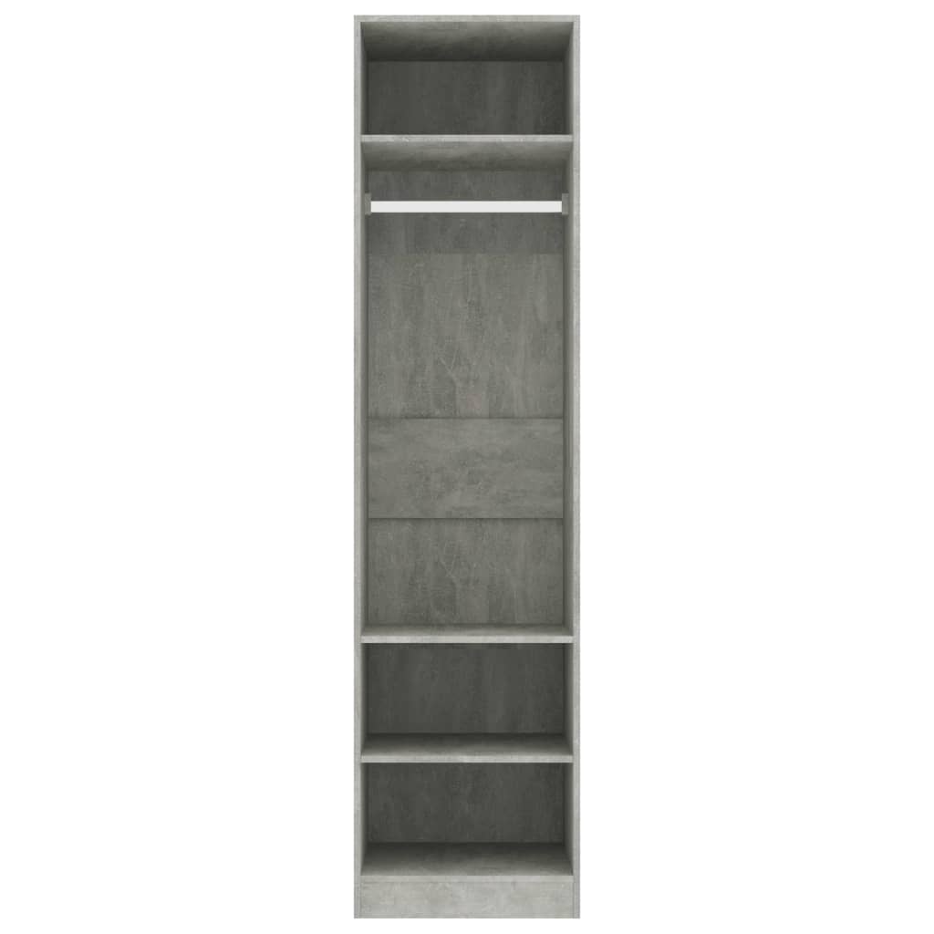 Șifonier, gri beton, 50x50x200 cm, PAL - Lando