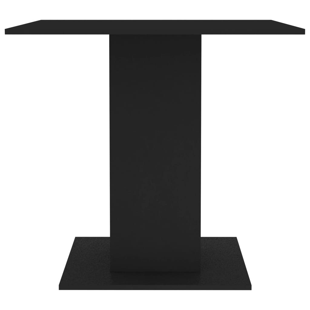 Masă de bucătărie, negru, 80x80x75 cm, PAL - Lando