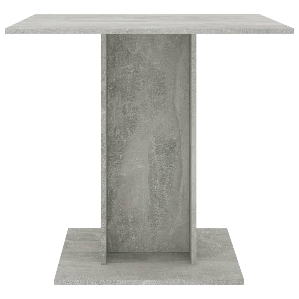 Masă de bucătărie, gri beton, 80x80x75 cm, PAL - Lando