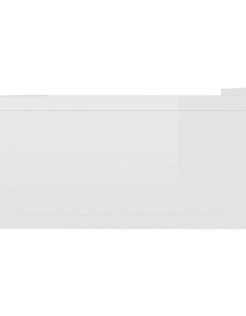 Încărcați imaginea în vizualizatorul Galerie, Noptieră suspendată, alb extralucios, 40x30x15 cm, PAL - Lando
