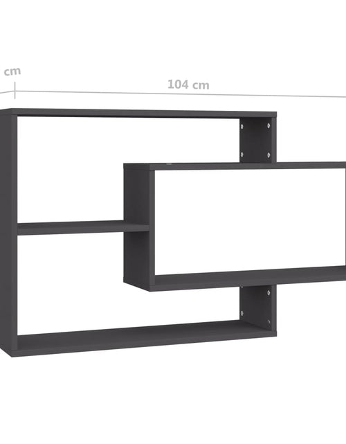 Загрузите изображение в средство просмотра галереи, Rafturi de perete, gri, 104x20x58,5 cm, PAL Lando - Lando
