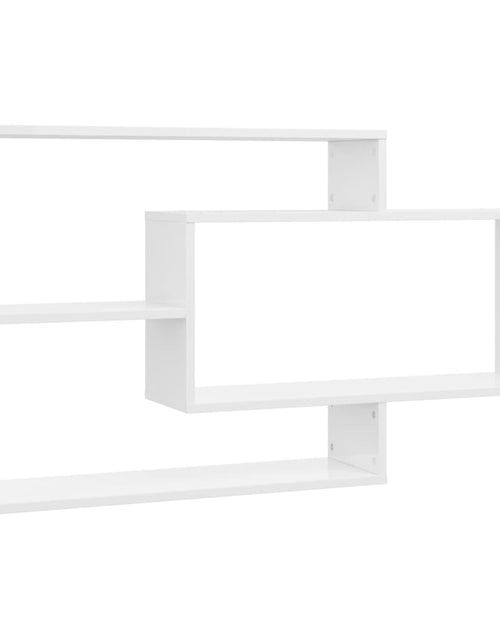 Încărcați imaginea în vizualizatorul Galerie, Rafturi de perete, alb extralucios, 104x20x58,5 cm, PAL Lando - Lando
