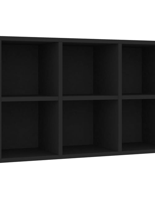 Загрузите изображение в средство просмотра галереи, Bibliotecă/Servantă, negru, 66x30x97,8 cm, PAL Lando - Lando
