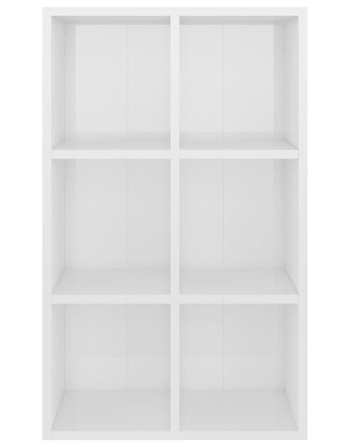 Încărcați imaginea în vizualizatorul Galerie, Bibliotecă/Servantă, alb extralucios, 66x30x98 cm, PAL - Lando
