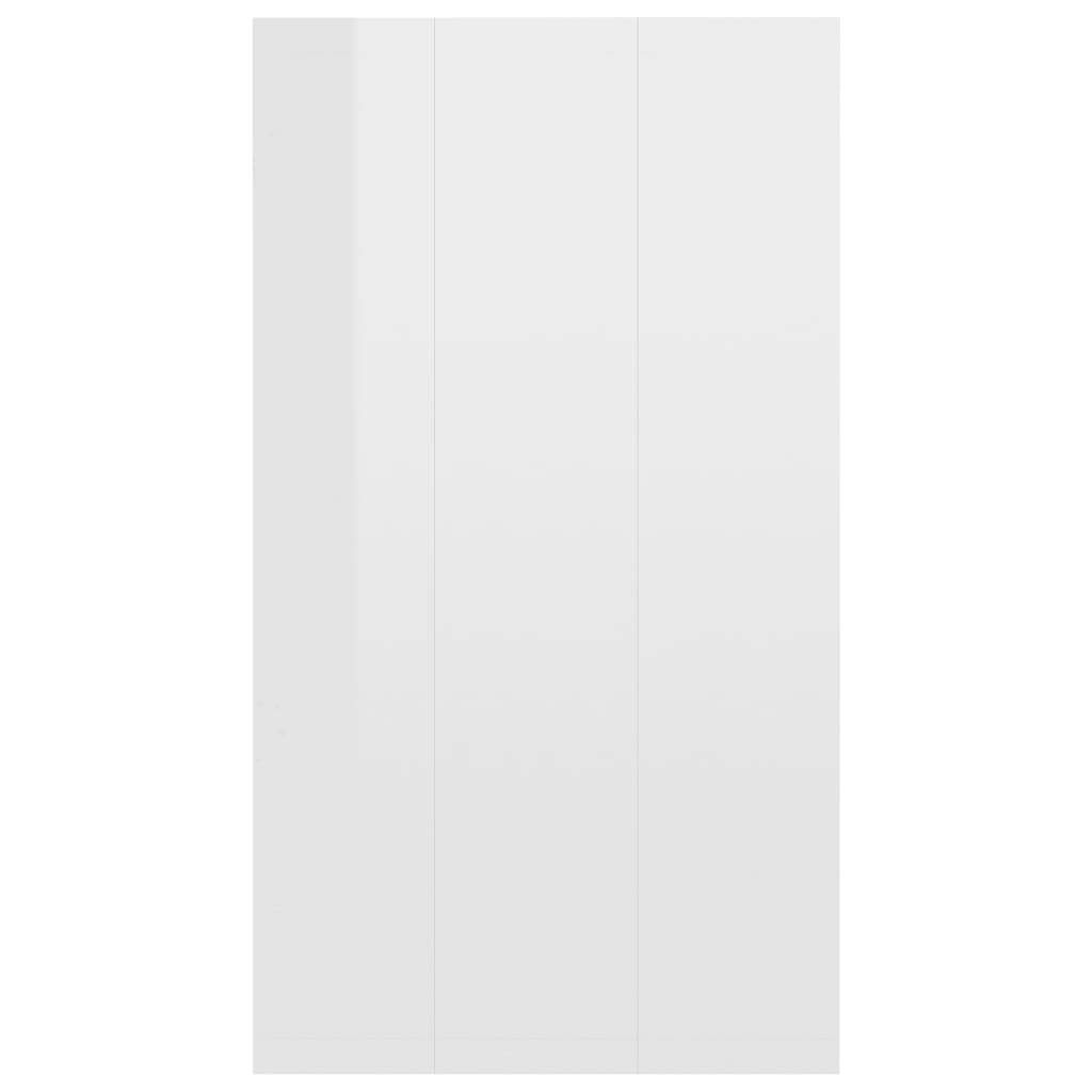 Bibliotecă/Servantă, alb extralucios, 66x30x98 cm, PAL - Lando