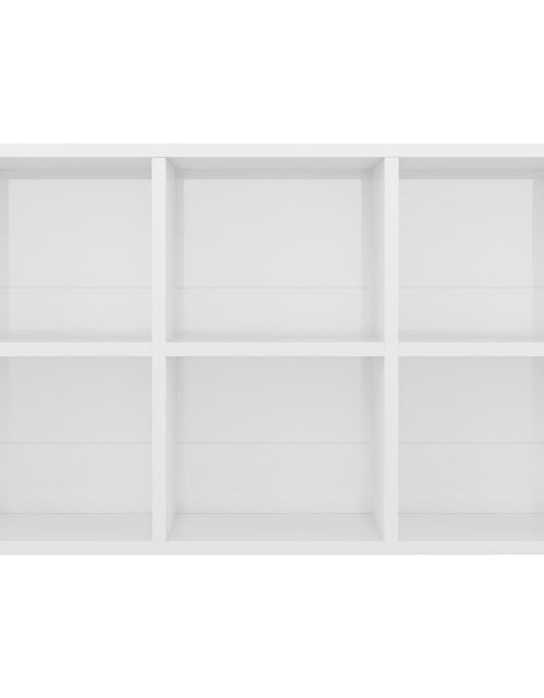 Загрузите изображение в средство просмотра галереи, Bibliotecă/Servantă, alb extralucios, 66x30x98 cm, PAL - Lando
