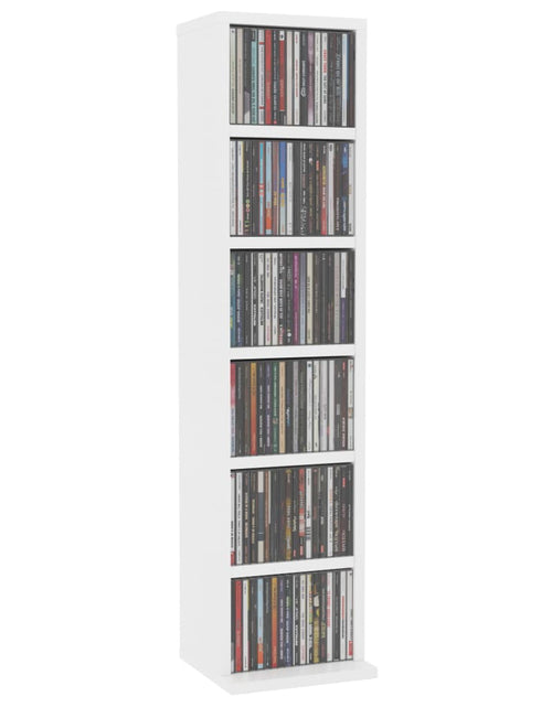 Încărcați imaginea în vizualizatorul Galerie, Dulap CD-uri, alb, 21x20x88 cm, lemn compozit - Lando
