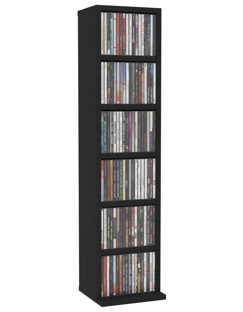Încărcați imaginea în vizualizatorul Galerie, Dulap CD-uri, negru, 21x20x88 cm, lemn compozit - Lando
