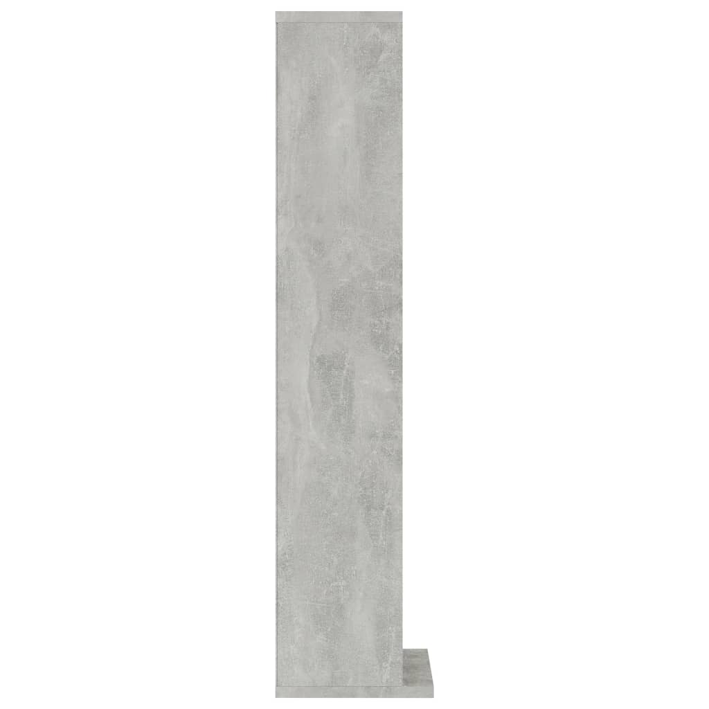 Dulap CD-uri, gri beton, 21x20x88 cm, lemn compozit - Lando