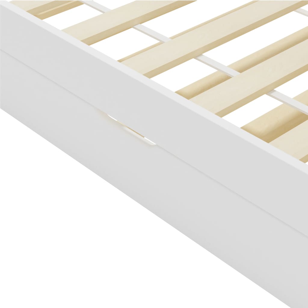 Cadru pat canapea, extensibil, alb, 90 x 200 cm, lemn de pin - Lando