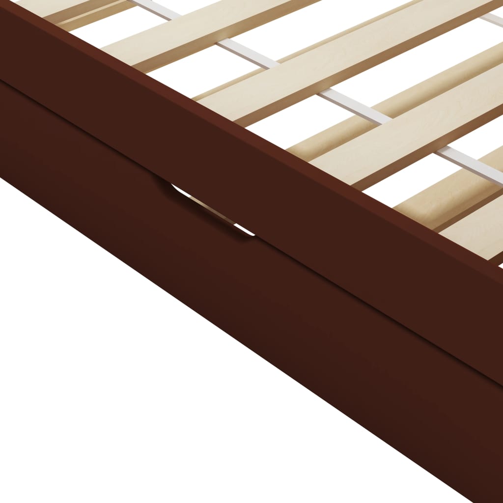 Cadru pat canapea, extensibil, maro, 90 x 200 cm, lemn de pin - Lando