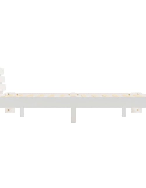 Încărcați imaginea în vizualizatorul Galerie, Cadru de pat, alb, 180 x 200 cm, lemn masiv de pin - Lando
