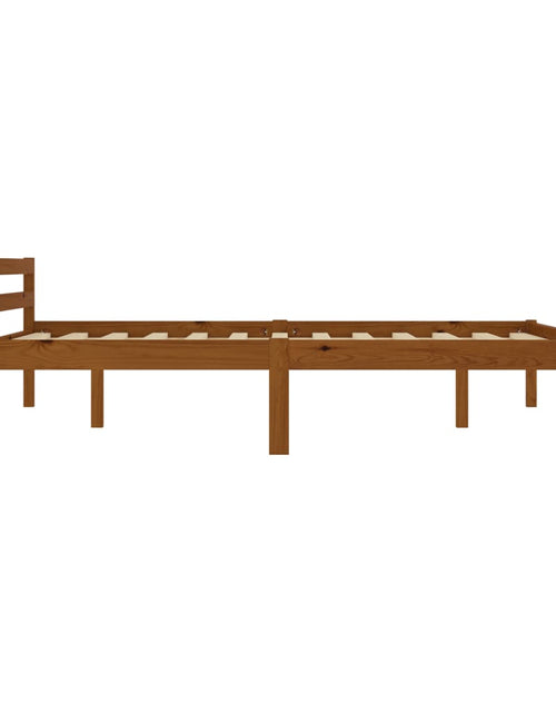 Încărcați imaginea în vizualizatorul Galerie, Cadru de pat, maro miere, 160 x 200 cm, lemn masiv de pin - Lando
