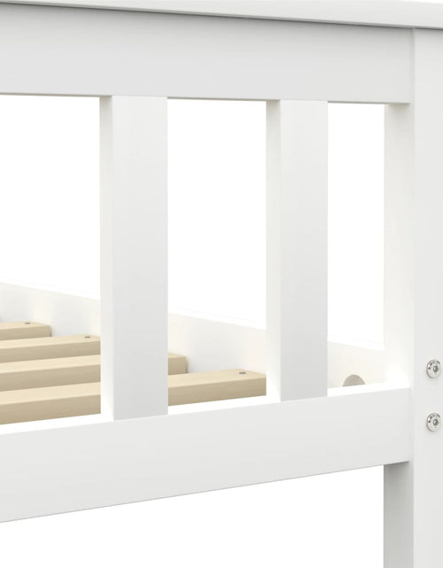 Загрузите изображение в средство просмотра галереи, Cadru de pat din lemn masiv de pin, alb, 180 x 200 cm - Lando
