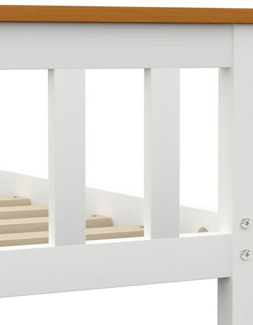 Încărcați imaginea în vizualizatorul Galerie, Cadru de pat, alb, 120 x 200 cm, lemn masiv de pin - Lando
