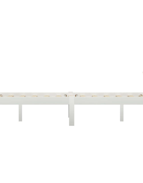 Загрузите изображение в средство просмотра галереи, Cadru de pat, alb, 140 x 200 cm, lemn de pin masiv - Lando
