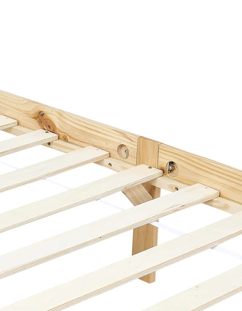 Încărcați imaginea în vizualizatorul Galerie, Cadru pat cu baldachin, 100x200 cm, lemn masiv de pin - Lando
