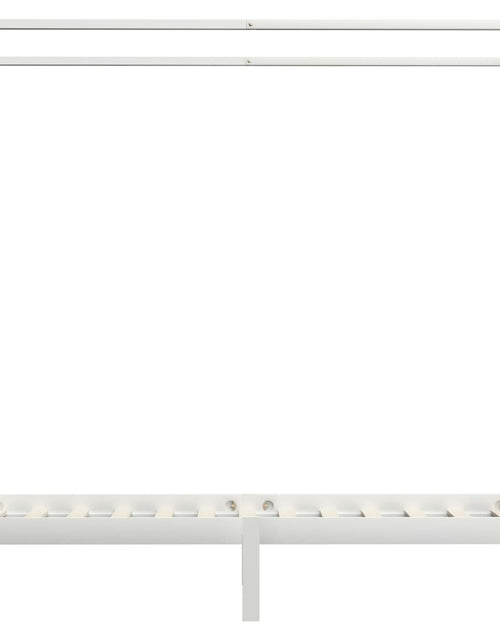 Încărcați imaginea în vizualizatorul Galerie, Cadru pat cu baldachin, alb, 90x200 cm, lemn masiv pin - Lando
