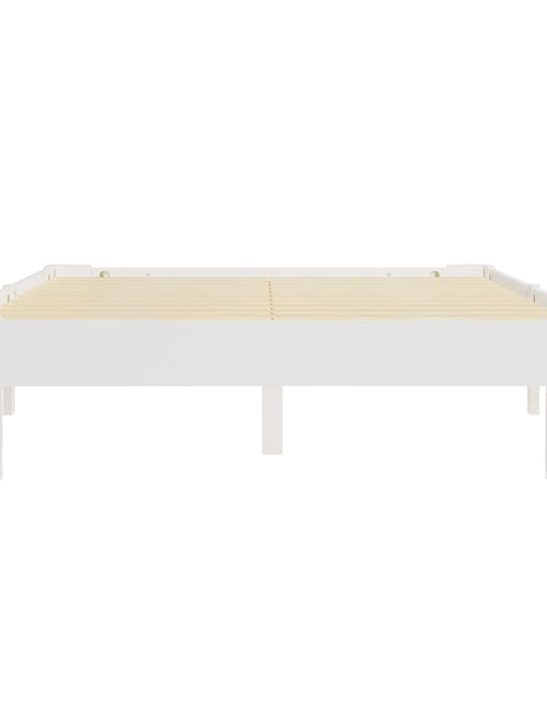 Încărcați imaginea în vizualizatorul Galerie, Cadru de pat, alb, 140 x 200 cm, lemn masiv de pin - Lando
