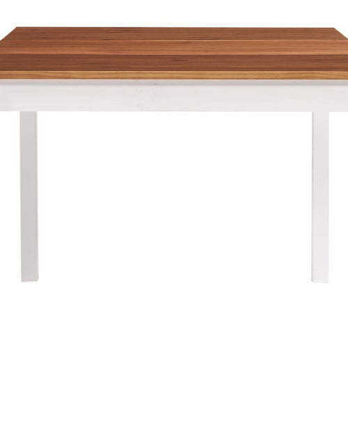 Încărcați imaginea în vizualizatorul Galerie, Masă de bucătărie, alb și maro, 180 x 90 x 73 cm, lemn de pin - Lando
