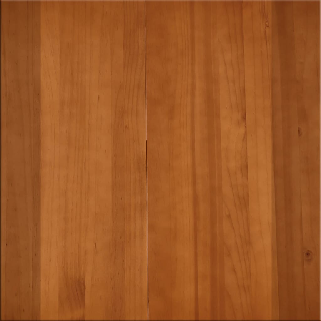 Masă de bucătărie, alb și maro, 180 x 90 x 73 cm, lemn de pin - Lando