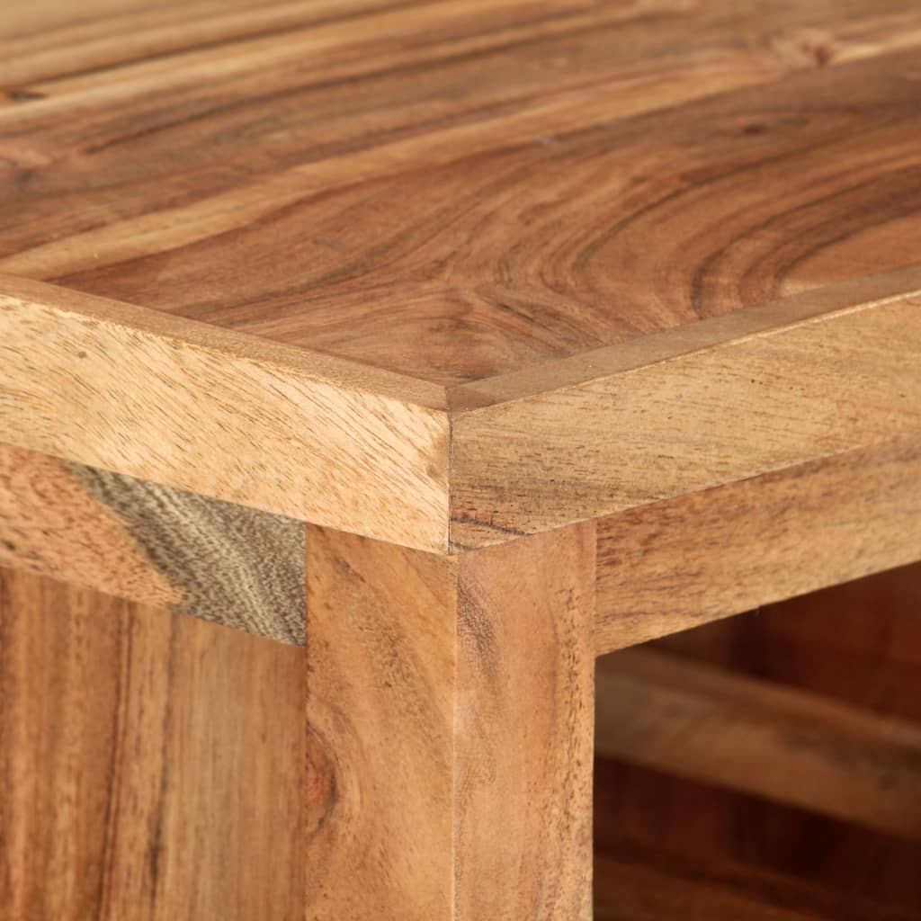 Cărucior de bucătărie, 80 x 45 x 91 cm, lemn masiv de acacia - Lando