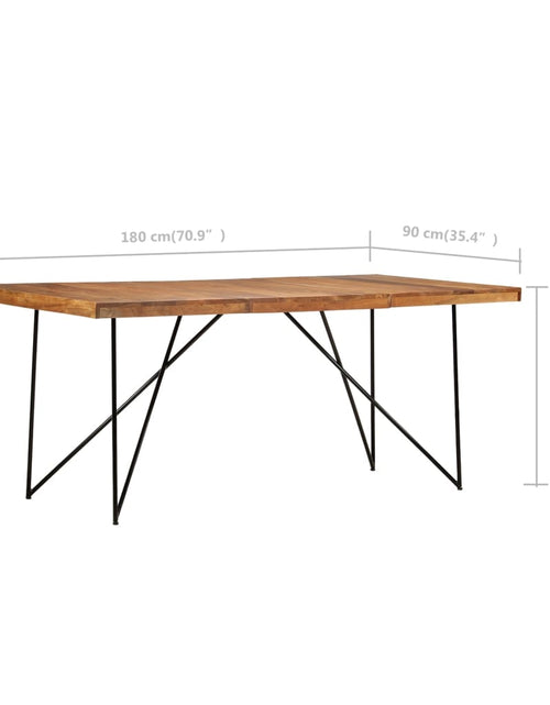 Încărcați imaginea în vizualizatorul Galerie, Masă de bucătărie, 180 x 90 x 76 cm, lemn masiv de acacia - Lando
